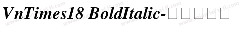 VnTimes18 BoldItalic字体转换